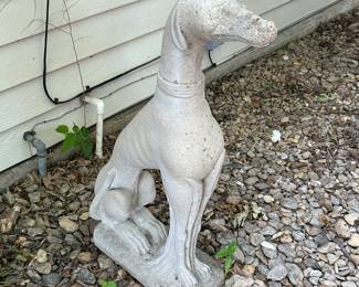 Concrete Greyhound statue