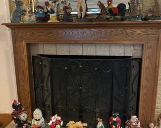 Cast iron door stops/ statues