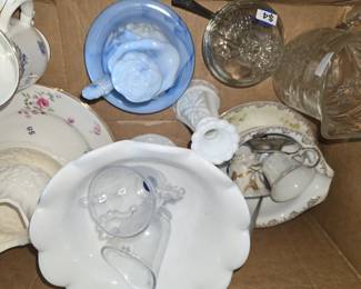 Box Lot - Vintage glass and china