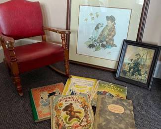 Childs Chair with Books Art