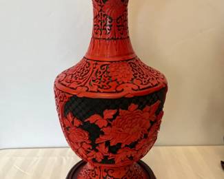Cinnabar Vase