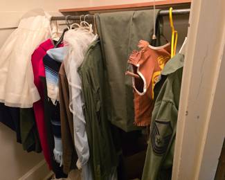 ARMY CLOTHING, SERVICE OUTFITS, LEGION HALL, VINTAGE INDIAN COSTUME,