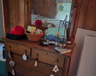 DRESSER AND ATTACHED MIRROR