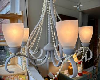 Beaded Boudoir Chandelier