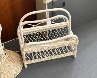 Wicker Magazine Rack