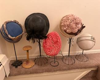 Antique Ladies Hats, Hat Stands