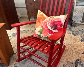 Red Porch Rocking Chair
