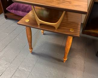MCM 2Tier Side Table Metal Laminate