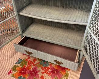 Wicker Bath Cabinet