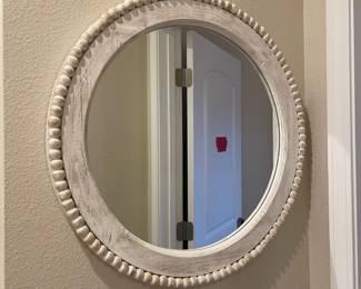 Pretty round mirror $25
