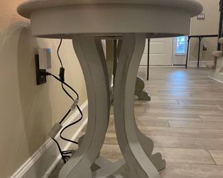 small round grey table $50 each