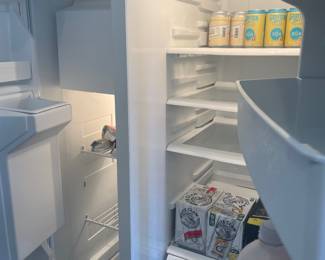 Side freezer of refrigerator.
