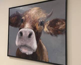 Cow wall art$70