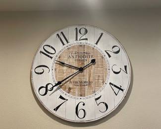 Large wall clock $80
