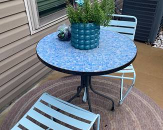 patio cafe table $ 60