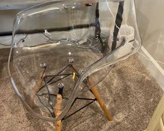 Acrylic clear chair $80