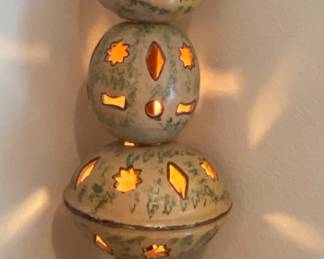 Ceramic Stacked 5 1/2 ft. tall Lamp