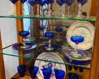 1940's Bryce Cobalt Blue Stemware