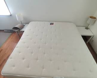 KING MATTRESS AND BOX SPRINGS WITH FRAME $100