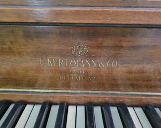 PRESALE ITEM- C. KURTZMANN & CO PIANO $200....PROFESSIONAL MOVER AVAILABLE AT APPROX $550 PLUS $175 FOR TUNE...CAN GIVE YOU OUR RESOURCE.