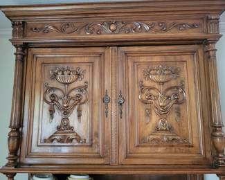 PRESALE ITEM-STUNNING OAKWOOD CARVED Henri II French Renaissance Buffet/Sideboard Late 19th Century ASKING$1,000