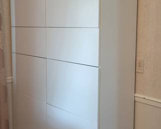 IKEA-BESTÅ one double cabinet and one single cabinet--
Storage combination with doors & drawers, white/Lappviken white