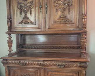 PRESALE ITEM-STUNNING OAKWOOD CARVED Henri II French Renaissance Buffet/Sideboard Late 19th Century ASKING$1,000