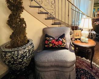 Slipper chair by Baker