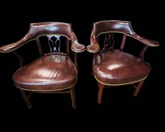 Vintage Hancock & Moore chairs 