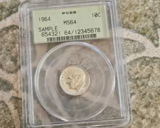 Ms64 1964 sample dime