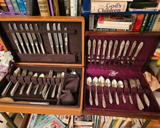 Silverplate flatware sets