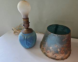 Van briggle pottery lamp