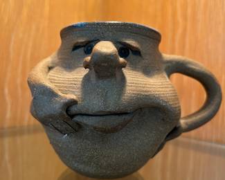Ugly Face Stoneware Mug: