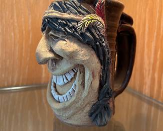 Ugly Face Stoneware Mug: Indian, Native American