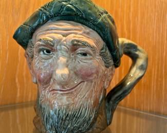 Royal Doulton Character Jug Collection: Auld Mac Toby Jug designed by Harry Fenton and based on the Scotsman character from the song by Sir Harry Lauder called "Bang Went Sixpence".