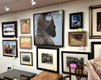Equestrian Art, including a work by Duke Beardsley
