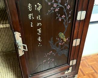 Detail on Antique Chinese cabinet