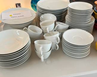 Set of White Continental China