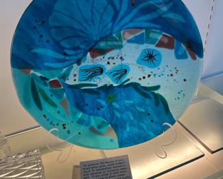 Caroll Lahy Infused Art Glass Plate