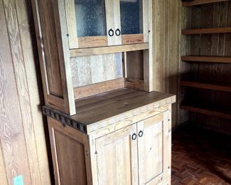 Beautiful wooden hutch or china cabinet