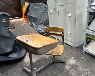 Vintage school house desk