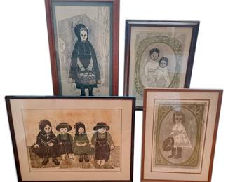 Four Framed Prints by Susan Ball Lehman