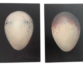2 Eggcellent 5x7 Paintings On Wood By Lynn Carden