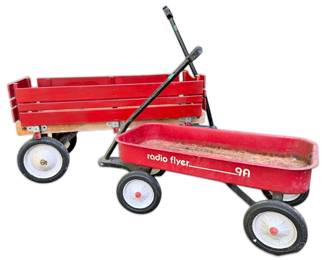 Radio Flyer 9A Red Wood Wagon