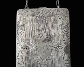 Vintage Sterling Silver Money Case Card Holder 101g