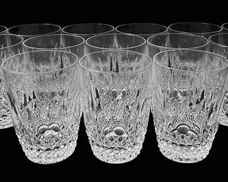 Fourteen Waterford Tumbler Glasses