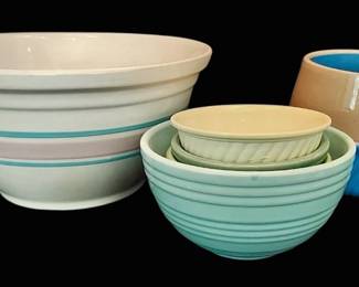 Vintage McCoy Striped Mixing Bowl More Pottery Bowls