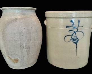 009 Antique 4Gallon Bee Sting Stoneware Crock 3Gallon Crock