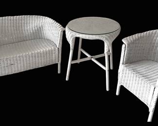 Vintage Wicker Childrens Furniture