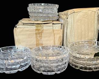 Waterford Crystal Coasters w Original Boxes